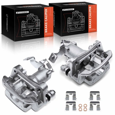 2 Pcs Rear Brake Caliper with Bracket