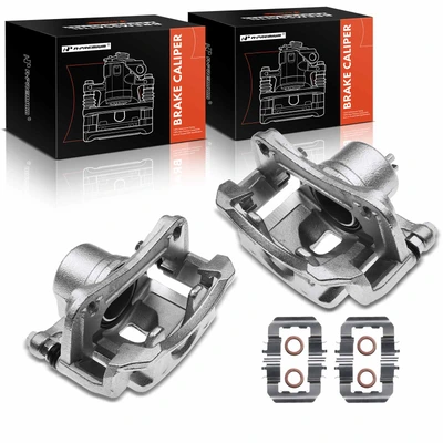 2 Pcs Front Brake Caliper with Bracket
