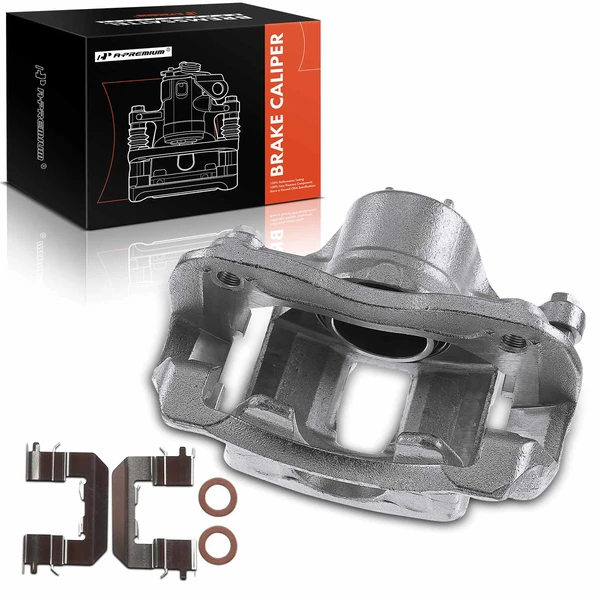 1-PC Brake Caliper, Front Left Driver Side, 1-Piston, A-Premium APBC0716