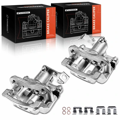2 Pcs Rear Brake Caliper with Bracket