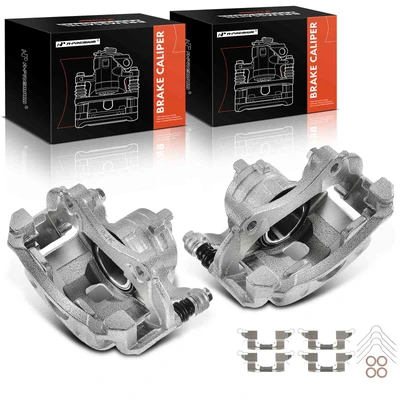 2 Pcs Front Brake Caliper with Bracket