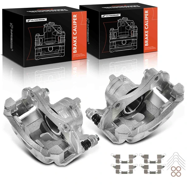 2015-2017 Nissan Micra 2-Pc Brake Caliper Front Driver & Passenger 1-Piston A-Premium APBC1116