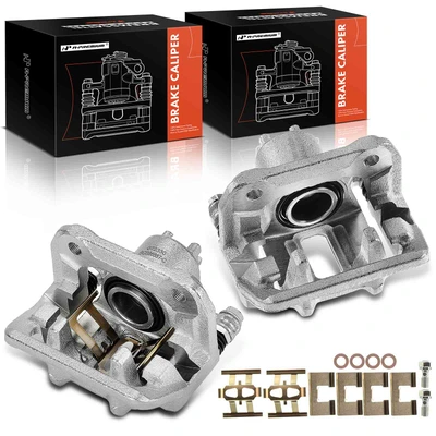 2 Pcs Rear Brake Caliper with Bracket