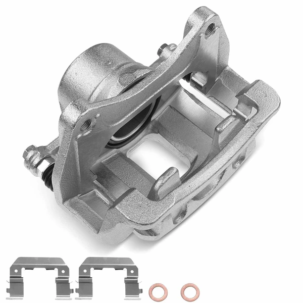 1-PC Brake Caliper, Front Left Driver Side, 1-Piston, A-Premium APBC2222
