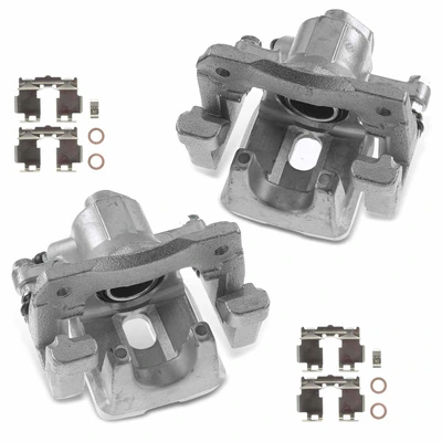 2 Pcs Rear Brake Caliper with Bracket