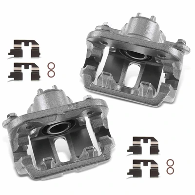 2 Pcs Rear Brake Caliper with Bracket