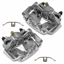 2 Pcs Front Disc Brake Calipers with Bracket