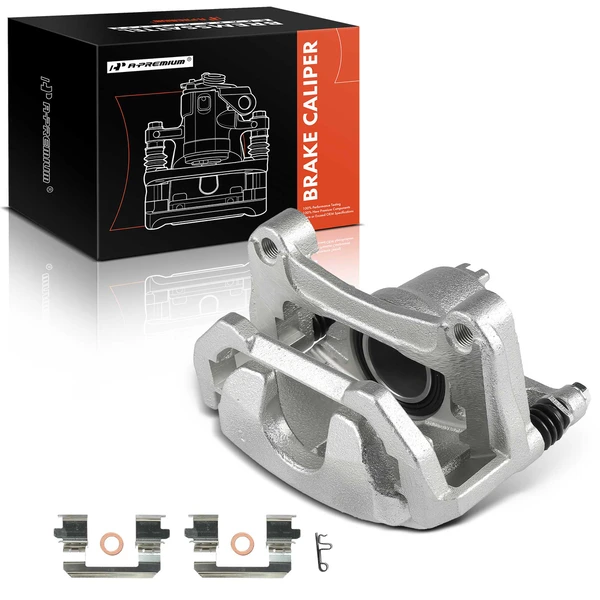 1-PC Brake Caliper, Front Left Driver Side, 1-Piston, A-Premium APBC0339