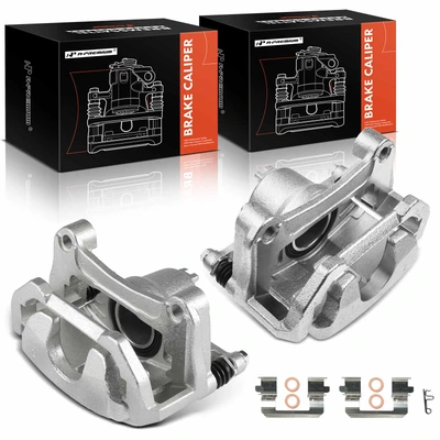 2 Pcs Front Brake Caliper with Bracket