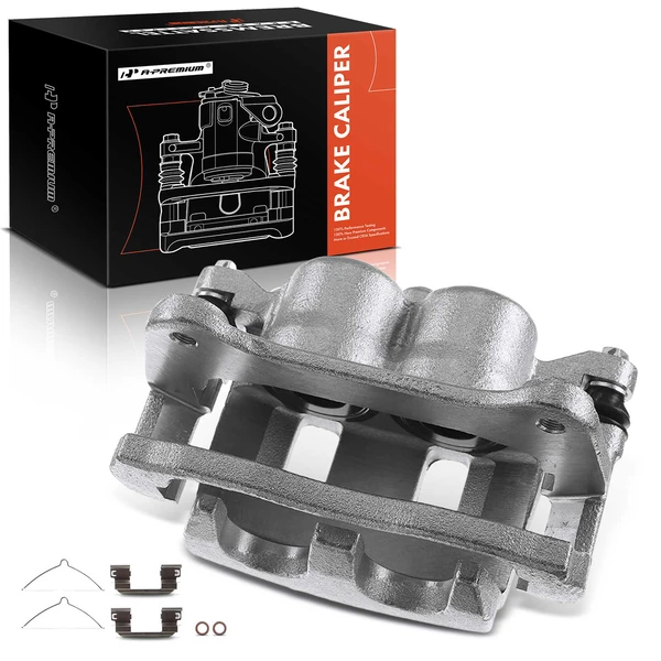 1-PC Brake Caliper, Front Left Driver Side, 2-Piston, A-Premium APBC1154
