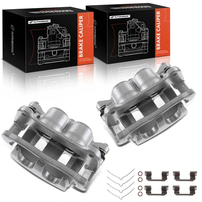 2 Pcs Front Brake Caliper with Bracket