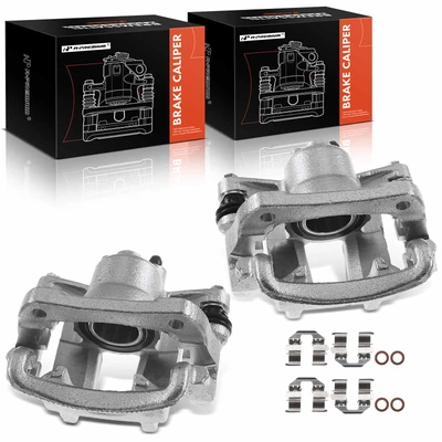 2 Pcs Rear Brake Caliper with Bracket
