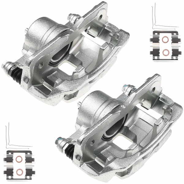 2-PC Brake Caliper, Front Driver & Passenger, 1-Piston, A-Premium APBC2125