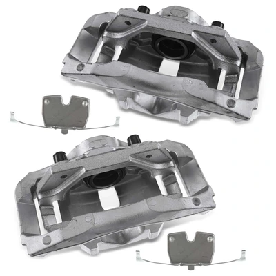 2 Pcs Front Brake Caliper with Bracket