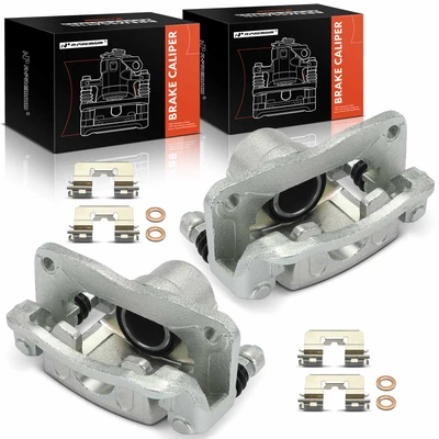2 Pcs Rear Brake Caliper with Bracket