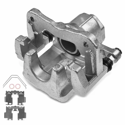 Rear Driver Brake Caliper with Bracket