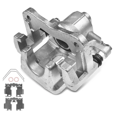 Rear Passenger Brake Caliper with Bracket