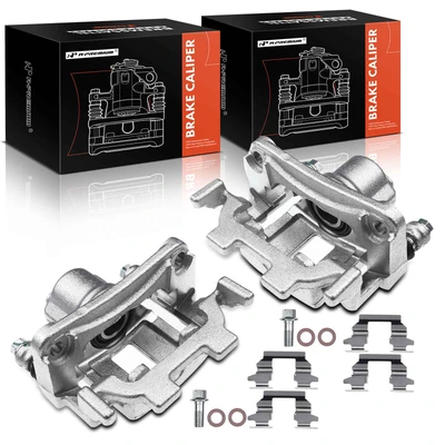 2 Pcs Rear Brake Caliper with Bracket