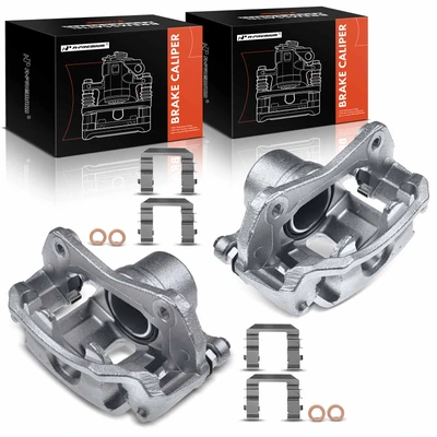 2 Pcs Front Brake Caliper with Bracket