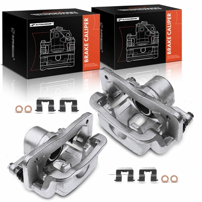 2 Pcs Rear Brake Caliper with Bracket