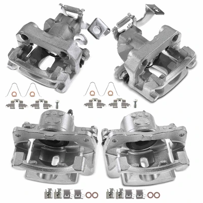 4 Pcs Front & Rear Disc Brake Calipers