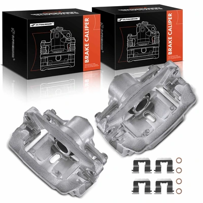 2 Pcs Rear Brake Caliper with Bracket