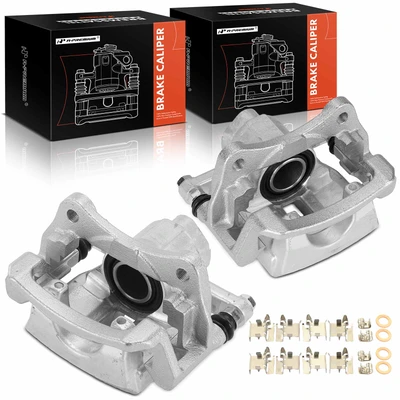 2 Pcs Rear Brake Caliper with Bracket