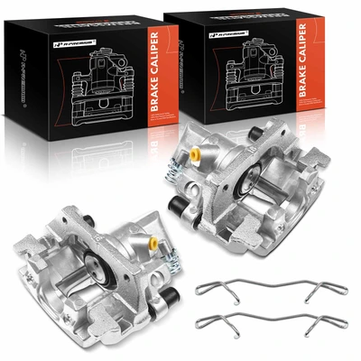 2 Pcs Rear Brake Caliper with Bracket