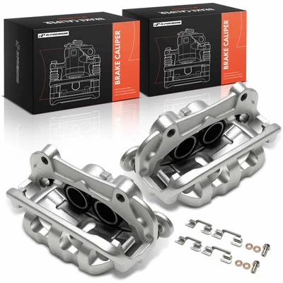 2 Pcs Front Brake Caliper with Bracket