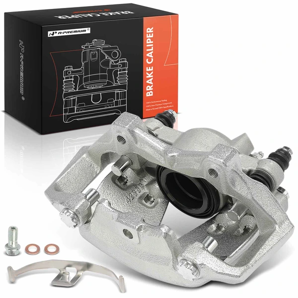 2013-2014 Mercedes-Benz C300 1-Pc Brake Caliper with Bracket Front Left Driver Side 1-Piston A-Premium APBC4503