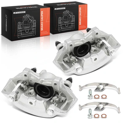 2 Pcs Front Brake Caliper with Bracket
