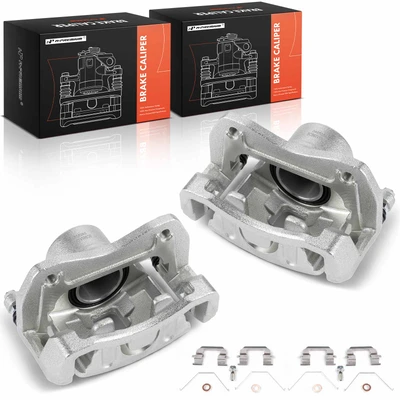 2 Pcs Front Brake Caliper with Bracket