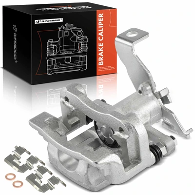 Rear Passenger Disc Brake Caliper with bracket