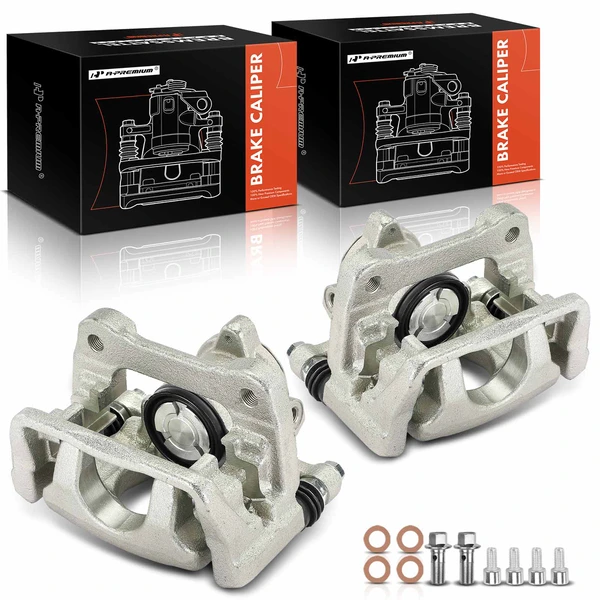 2016-2021 Mazda 6 2-Pc Brake Caliper Rear Driver & Passenger 1-Piston A-Premium APBC4328