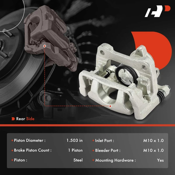 2-PC Brake Caliper, Rear Driver & Passenger, 1-Piston, A-Premium APBC4328