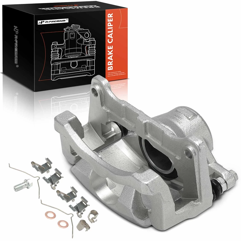 1-PC Brake Caliper, Front Left Driver Side, 1-Piston, A-Premium APBC4127