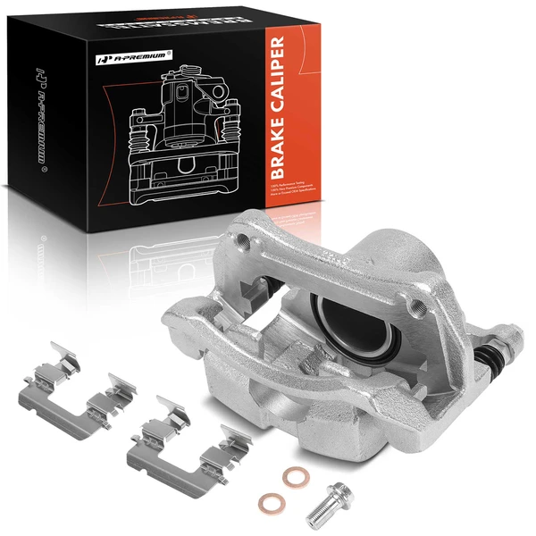 1 -Pc Brake Caliper Front Right Passenger Side 1-Piston A-Premium APBC4386
