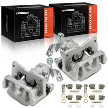 2 Pcs Rear Brake Caliper with Bracket