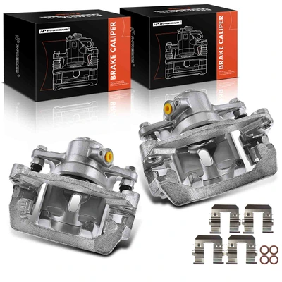 2 Pcs Rear Brake Caliper with Bracket