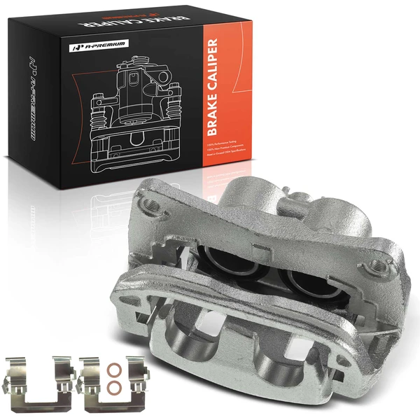 1-PC Brake Caliper, Front Left Driver Side, 2-Piston, A-Premium APBC1127