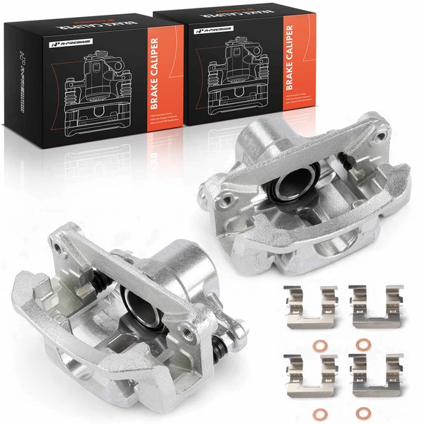 2-Pc Brake Caliper Rear Driver & Passenger 1-Piston A-Premium APBC4507