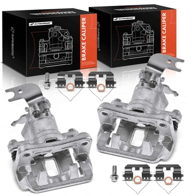 2 Pcs Rear Brake Caliper with Bracket
