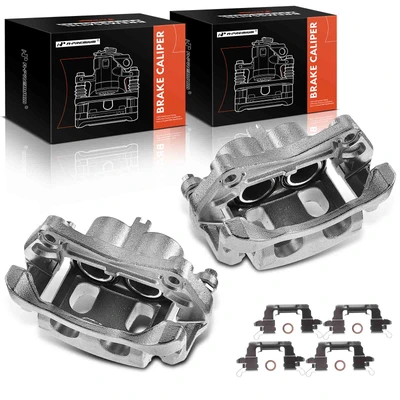 2 Pcs Front Brake Caliper with Bracket