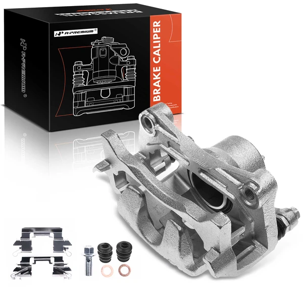 1-PC Brake Caliper, Front Left Driver Side, 1-Piston, A-Premium APBC1255