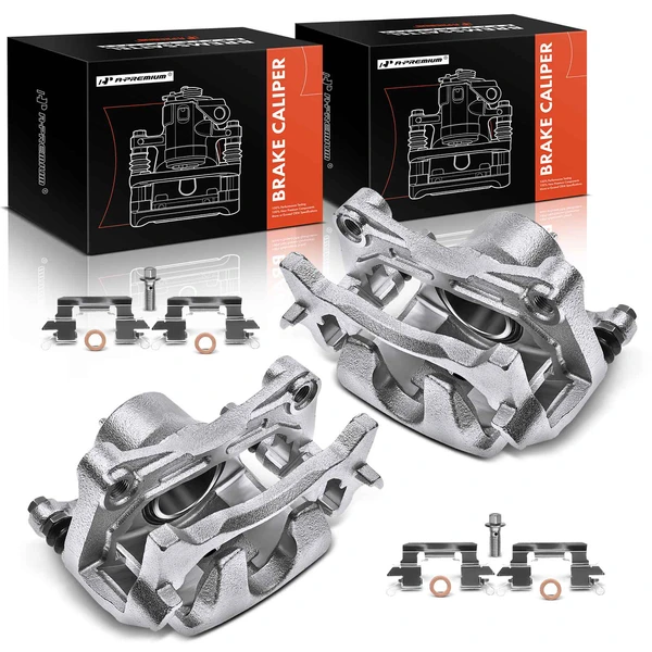 2-PC Brake Caliper, Front Driver & Passenger, 1-Piston, A-Premium APBC1256