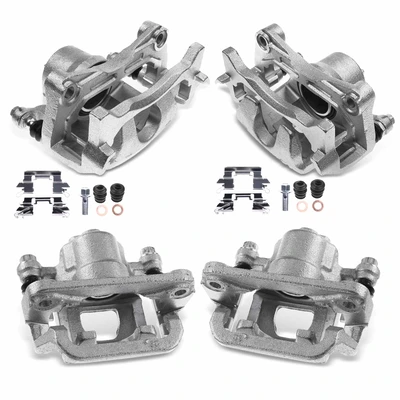 4 Pcs Front & Rear Disc Brake Calipers