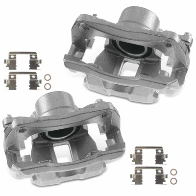 2 Pcs Front Brake Caliper with Bracket