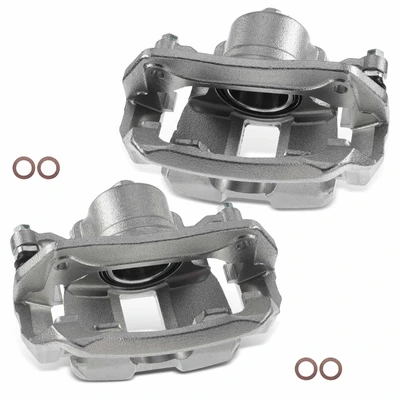2 Pcs Front Brake Caliper with Bracket