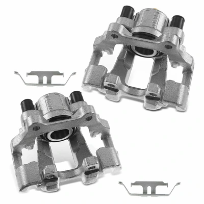 2 Pcs Rear Brake Caliper with Bracket