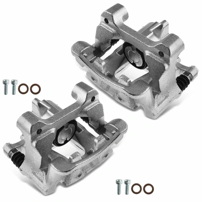 2 Pcs Rear Disc Brake Calipers with Bracket